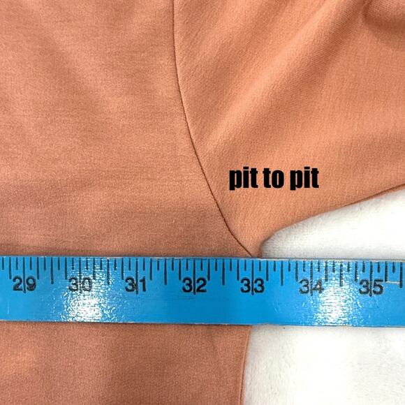 Three Bird Nest Top Women's M Made in USA Terra Cotta Minimalist Southwestern - Picture 6 of 7